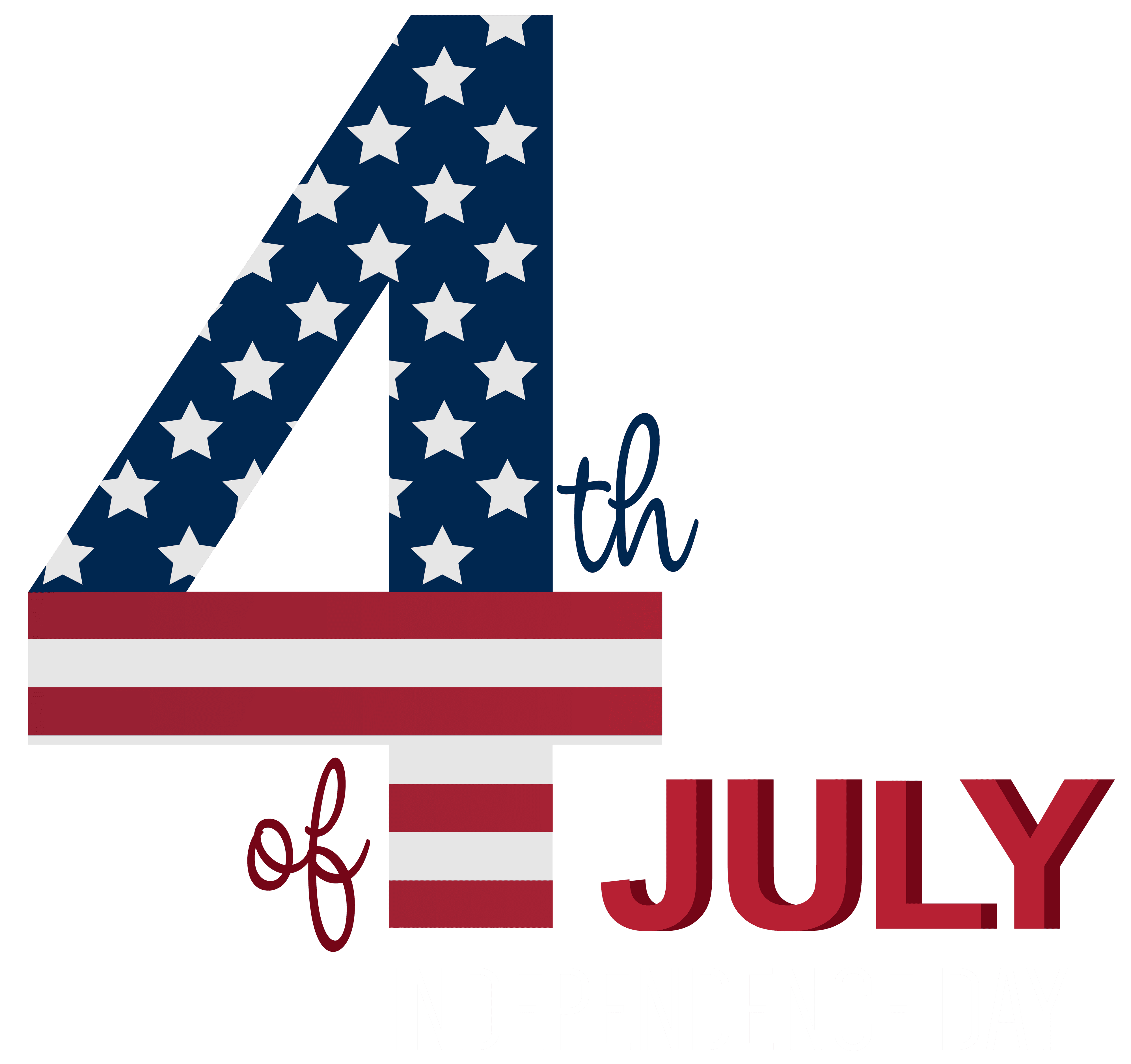 4th of July Transparent PNG Clip Art Image