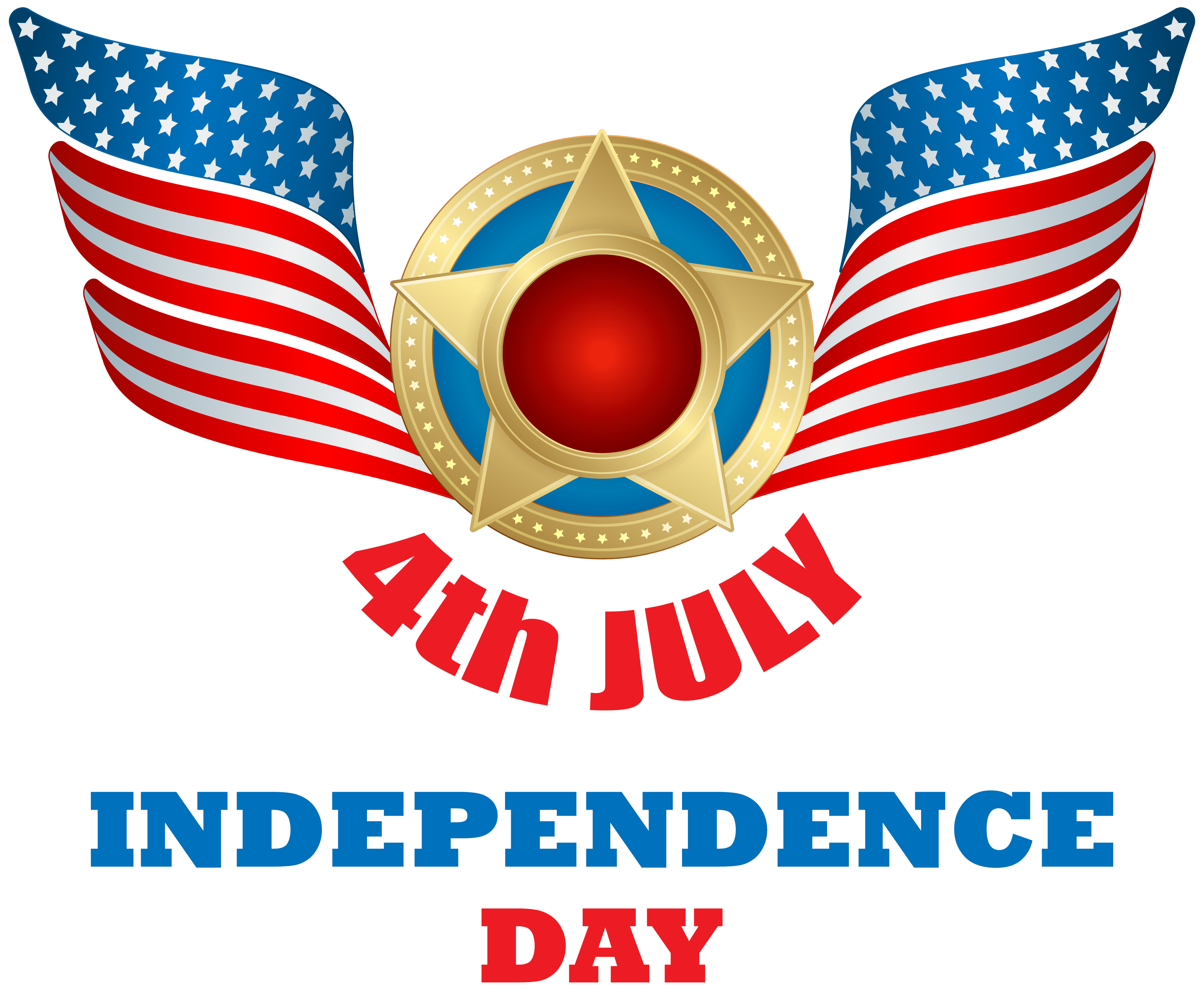4th of July Transparent Clip Art PNG Image