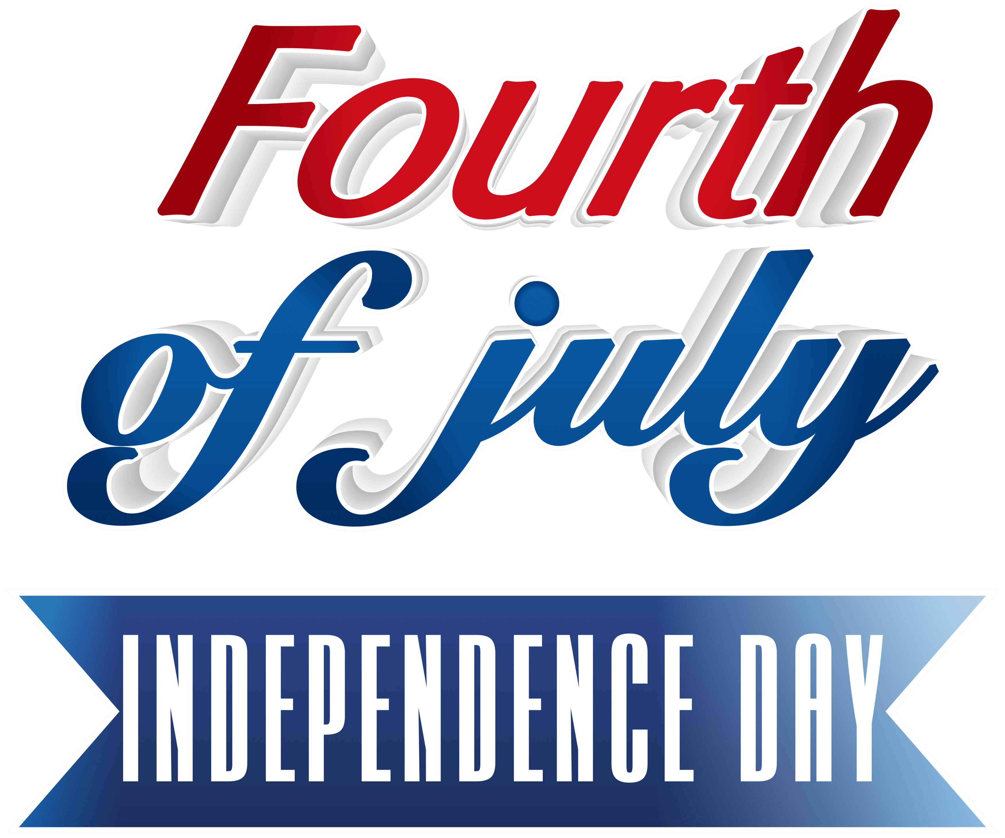 Fourth of July Transparent Clip Art Image