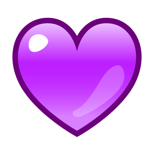 purple heart emoji png
