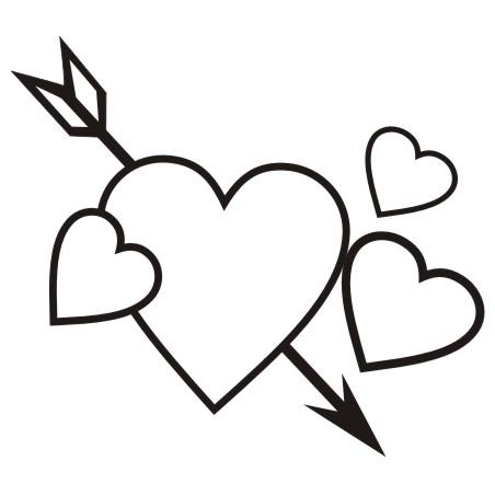 heart clipart black and white love