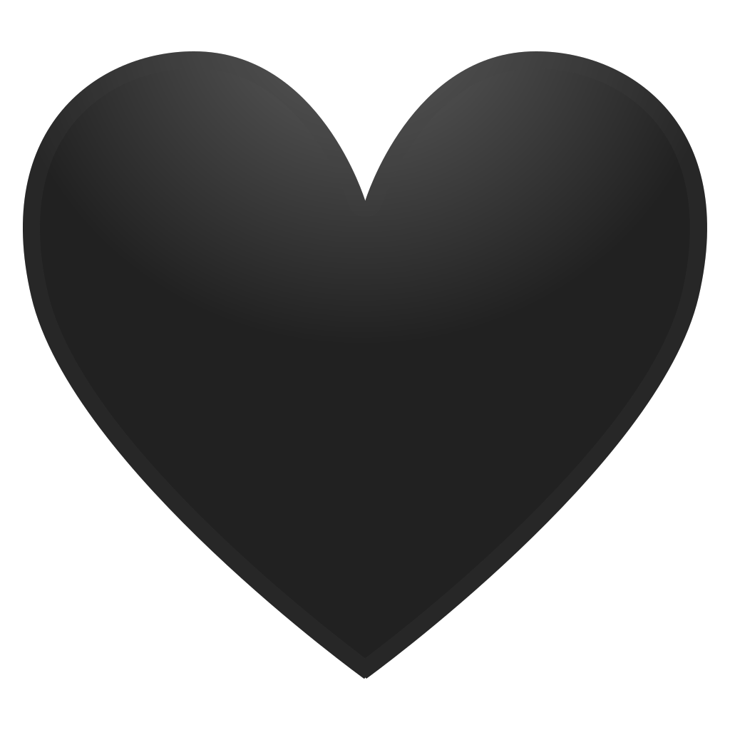 1547168444black Heart Clipart 