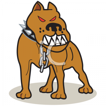 angry dog clip art