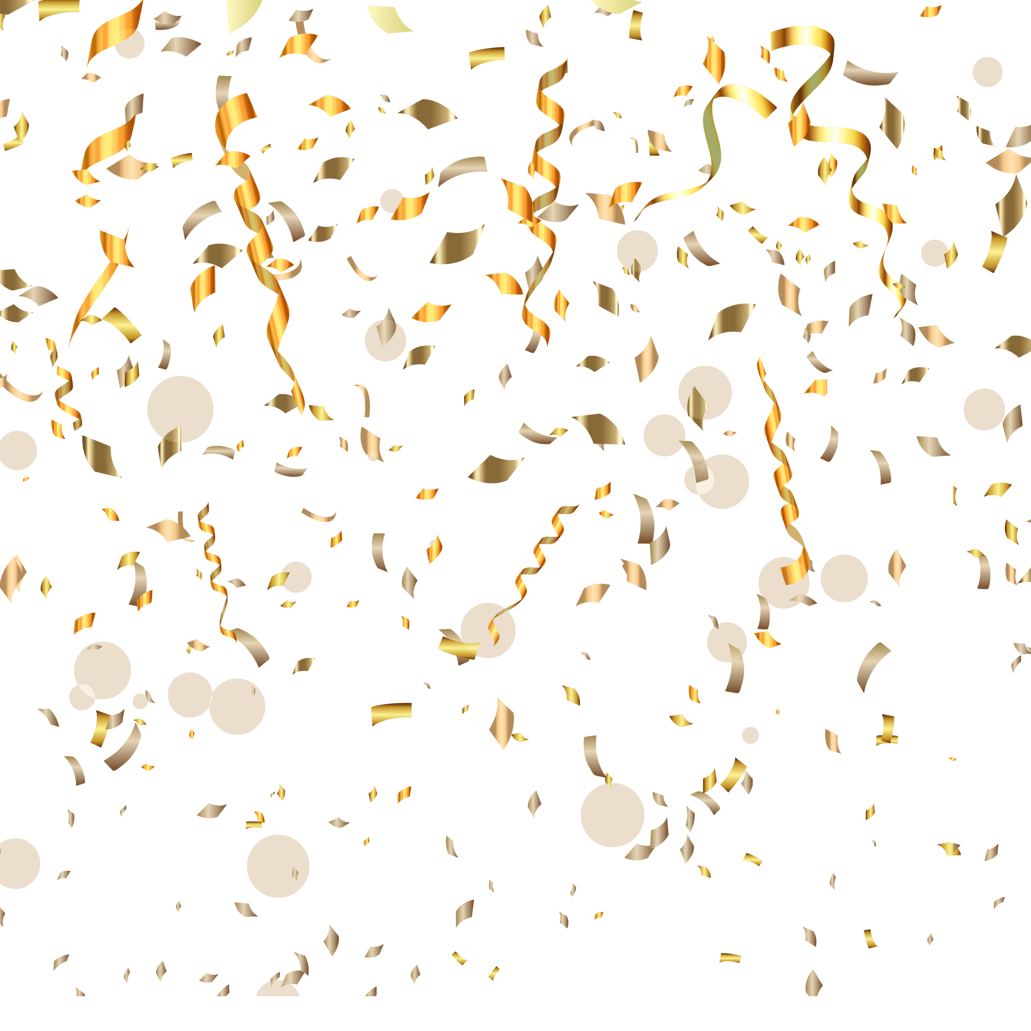 Gold Confetti PNG min