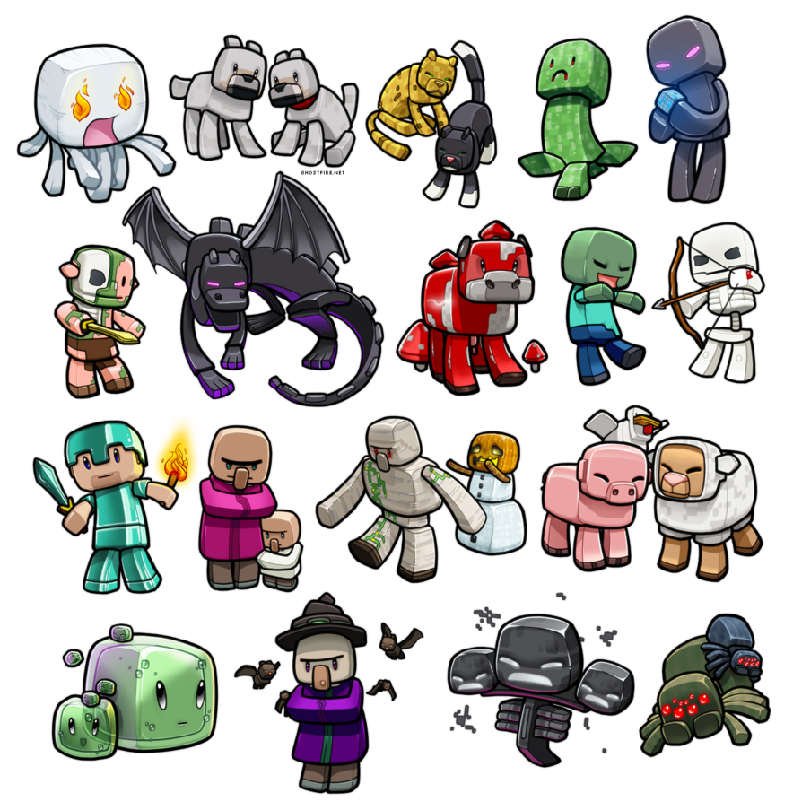 minecraft cute character png
