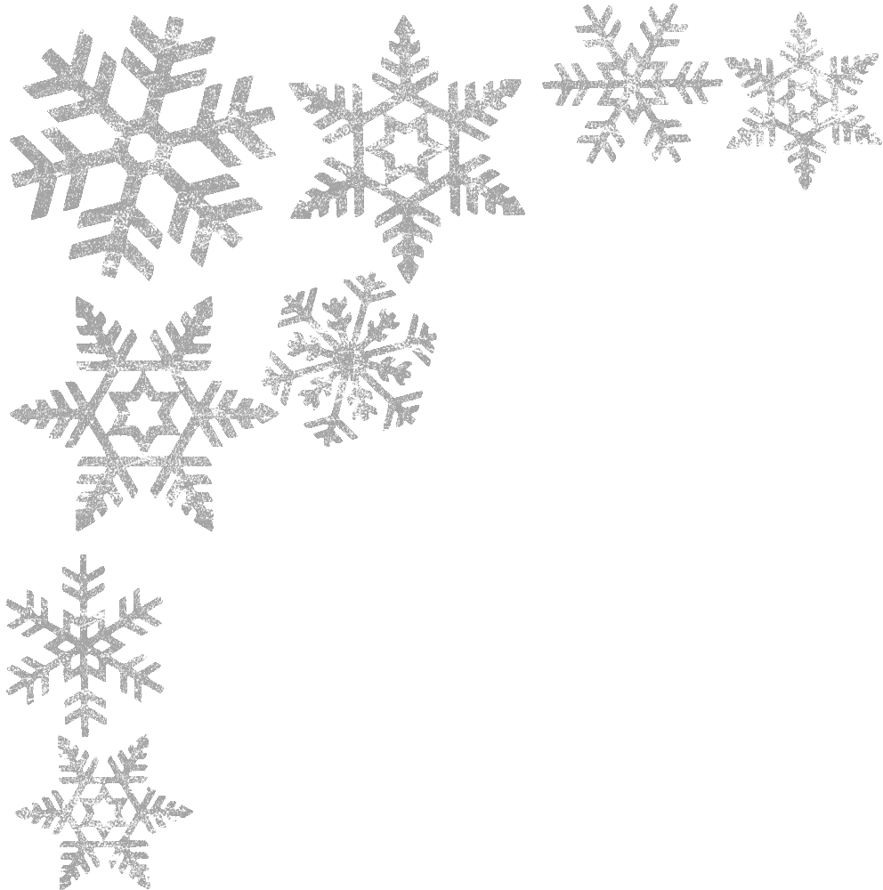 white snowflake clipart clear background