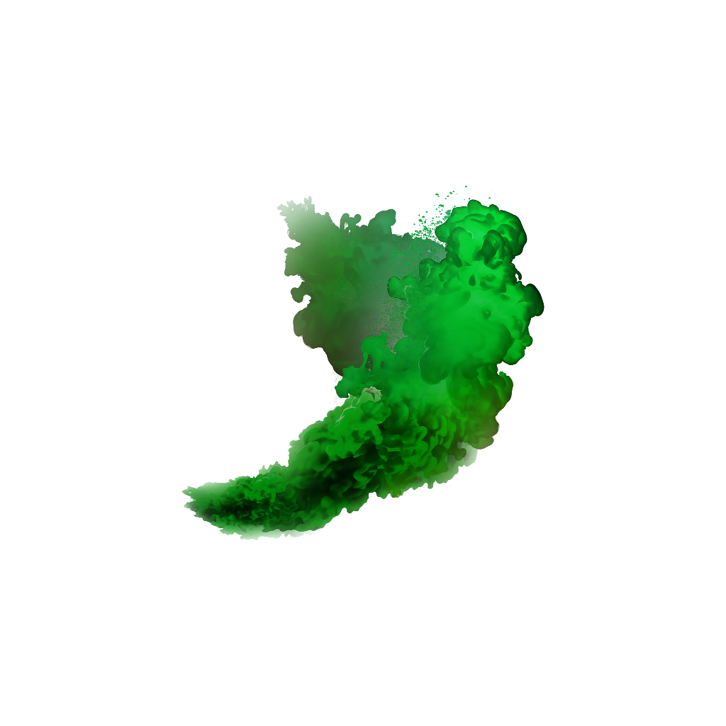 Green Smoke PNG Background Image