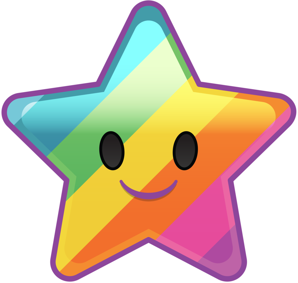 multicolor star png clipart