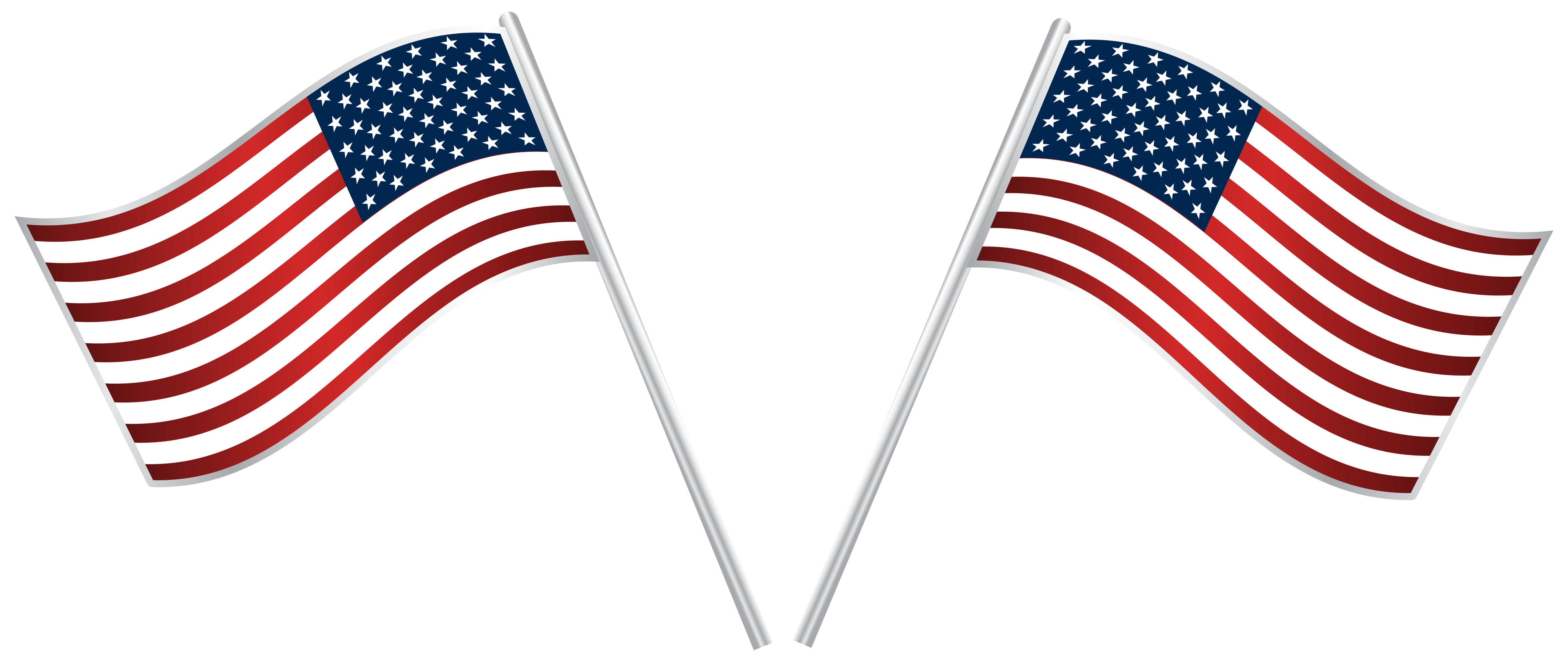 Download USA Flags PNG Clip Art Image