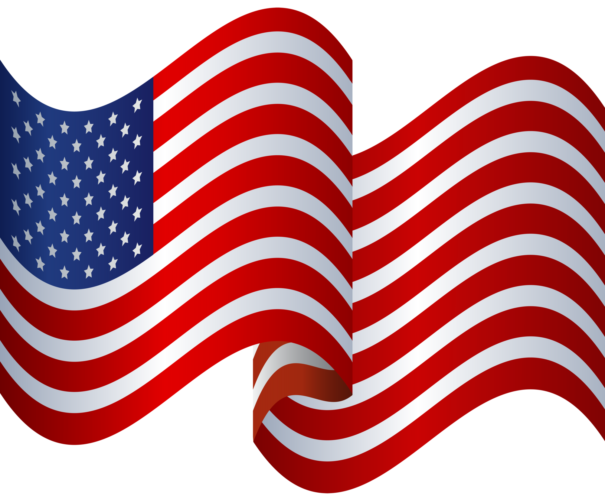 Download United States Waving Flag PNG Clip Art Image