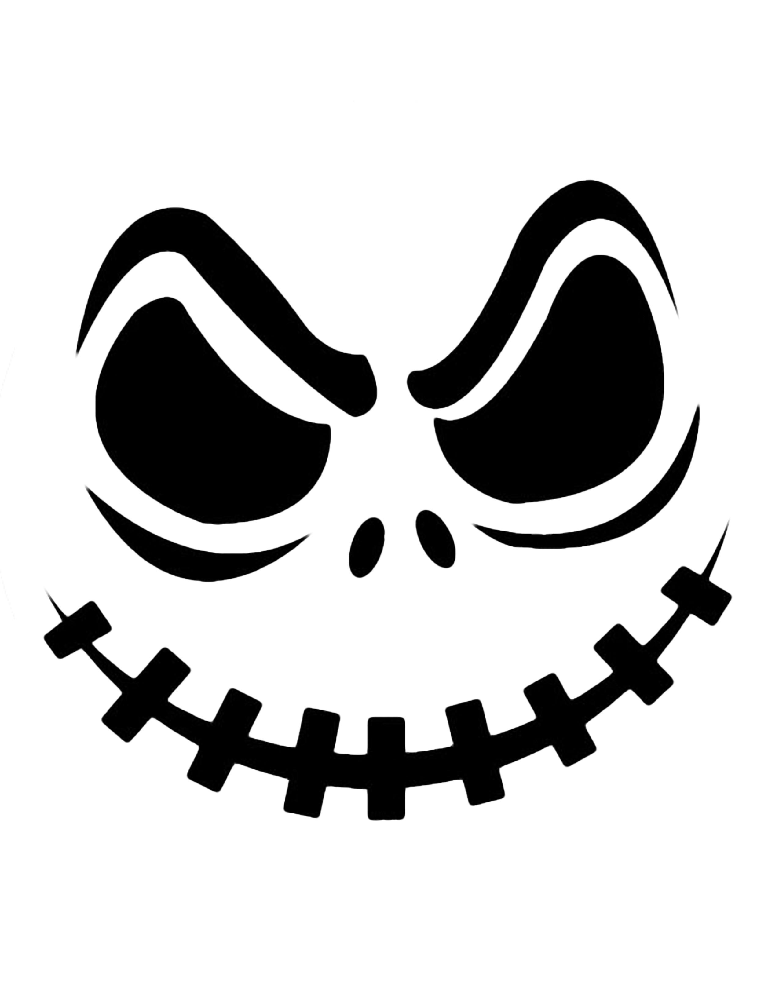 scary halloween clipart black scary face