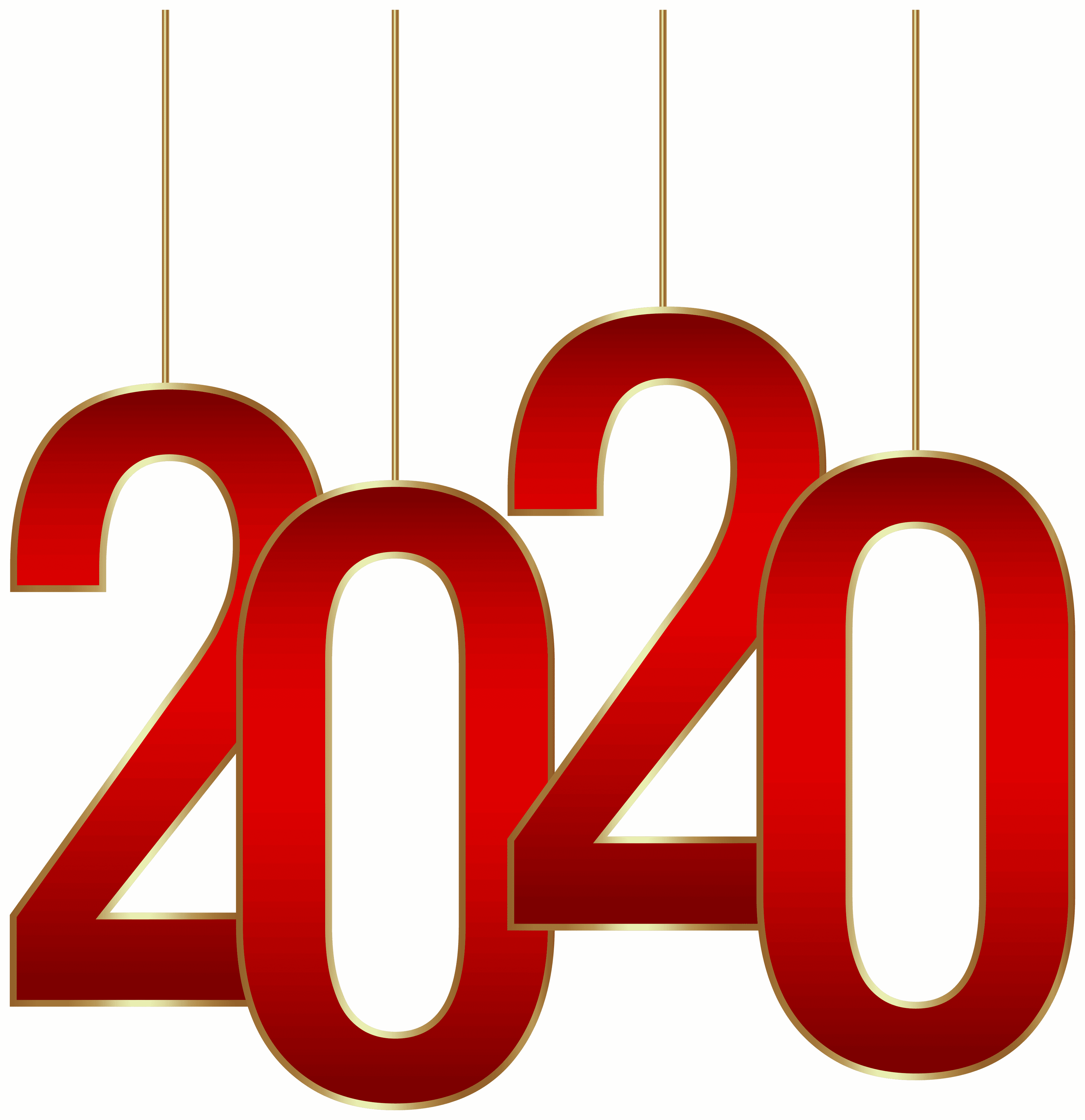 2020 Hanging PNG Clipart