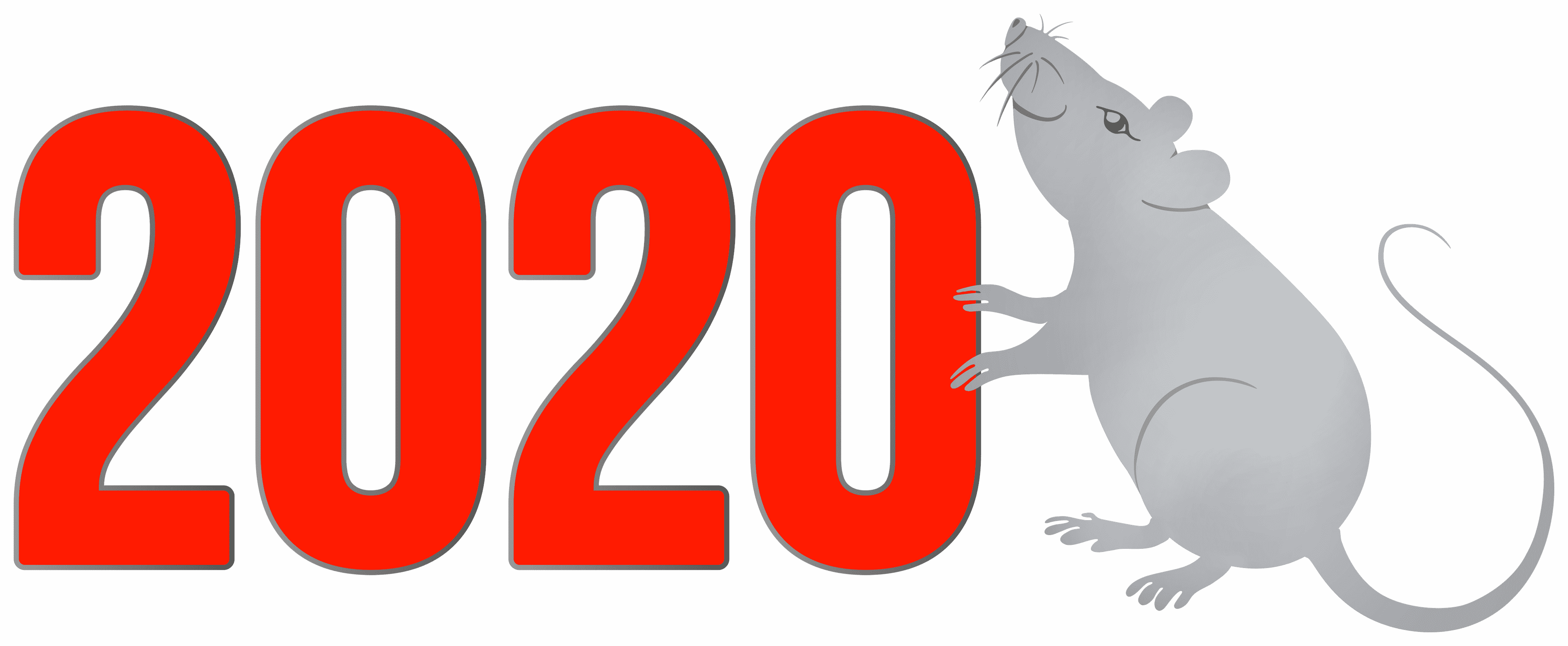2020 with Rat PNG Clipart