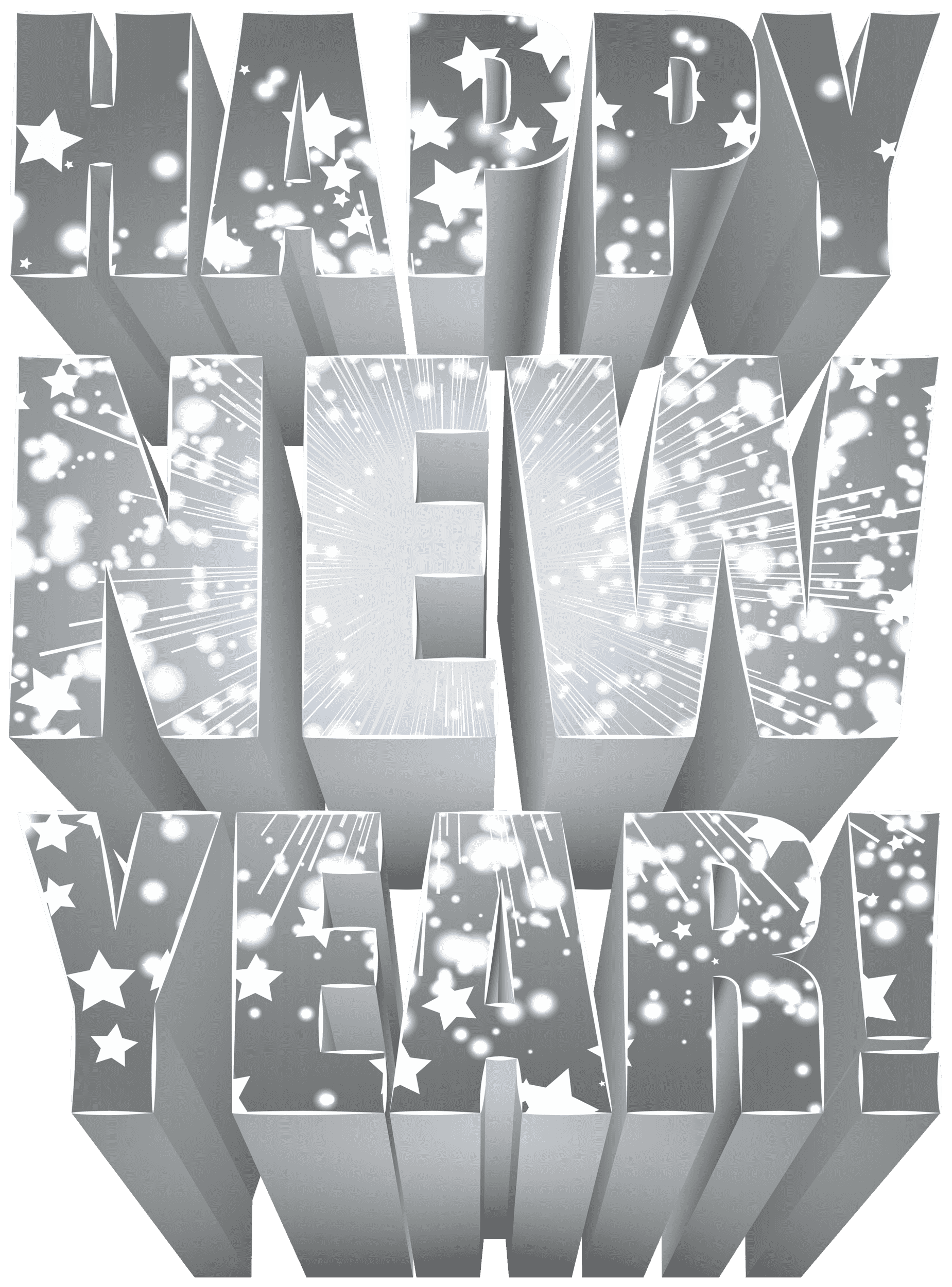 Silver_Happy_New_Year_PNG_Clip_Art_Image