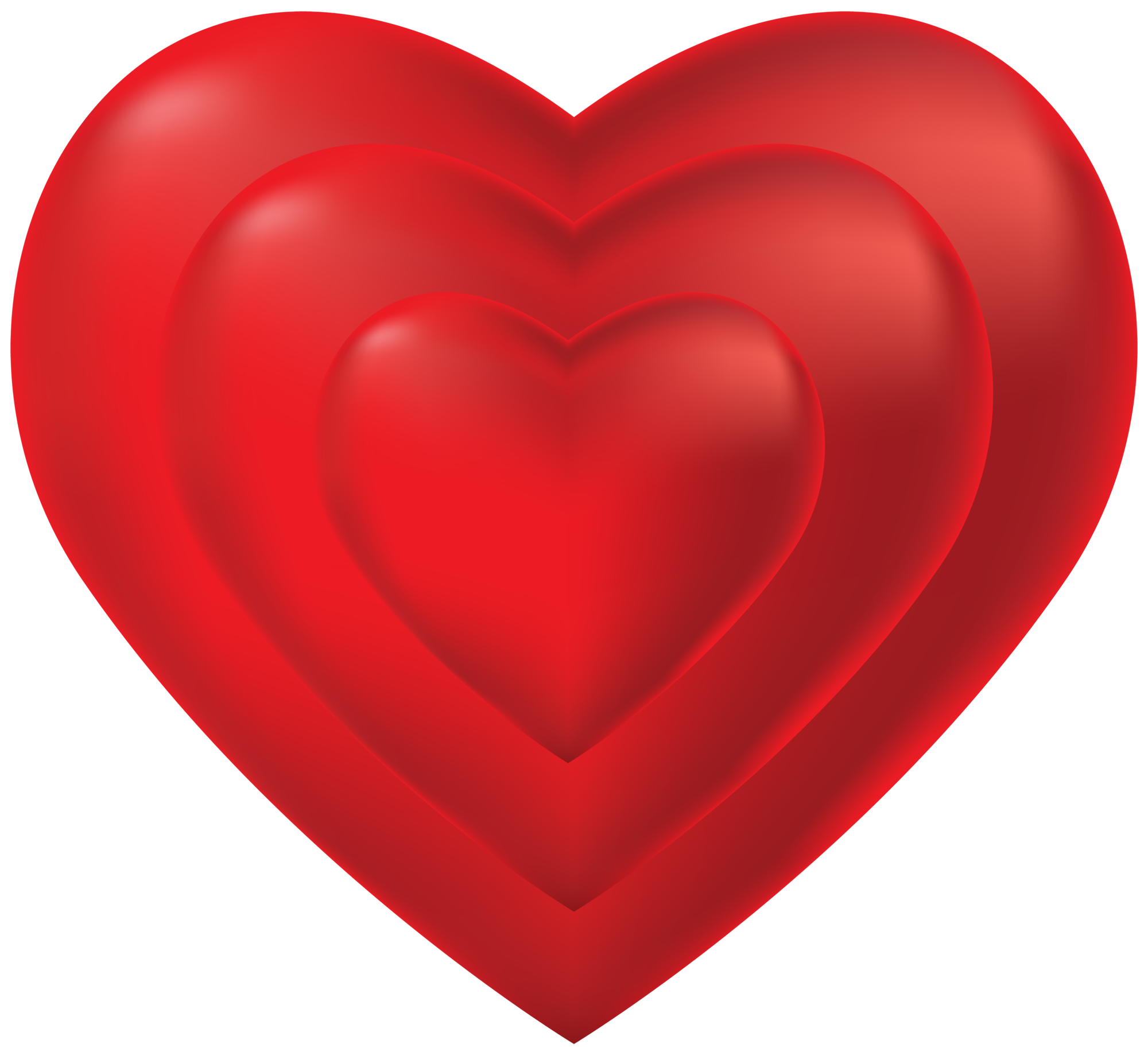 3 Hearts Inside Transparent Png Clip Art