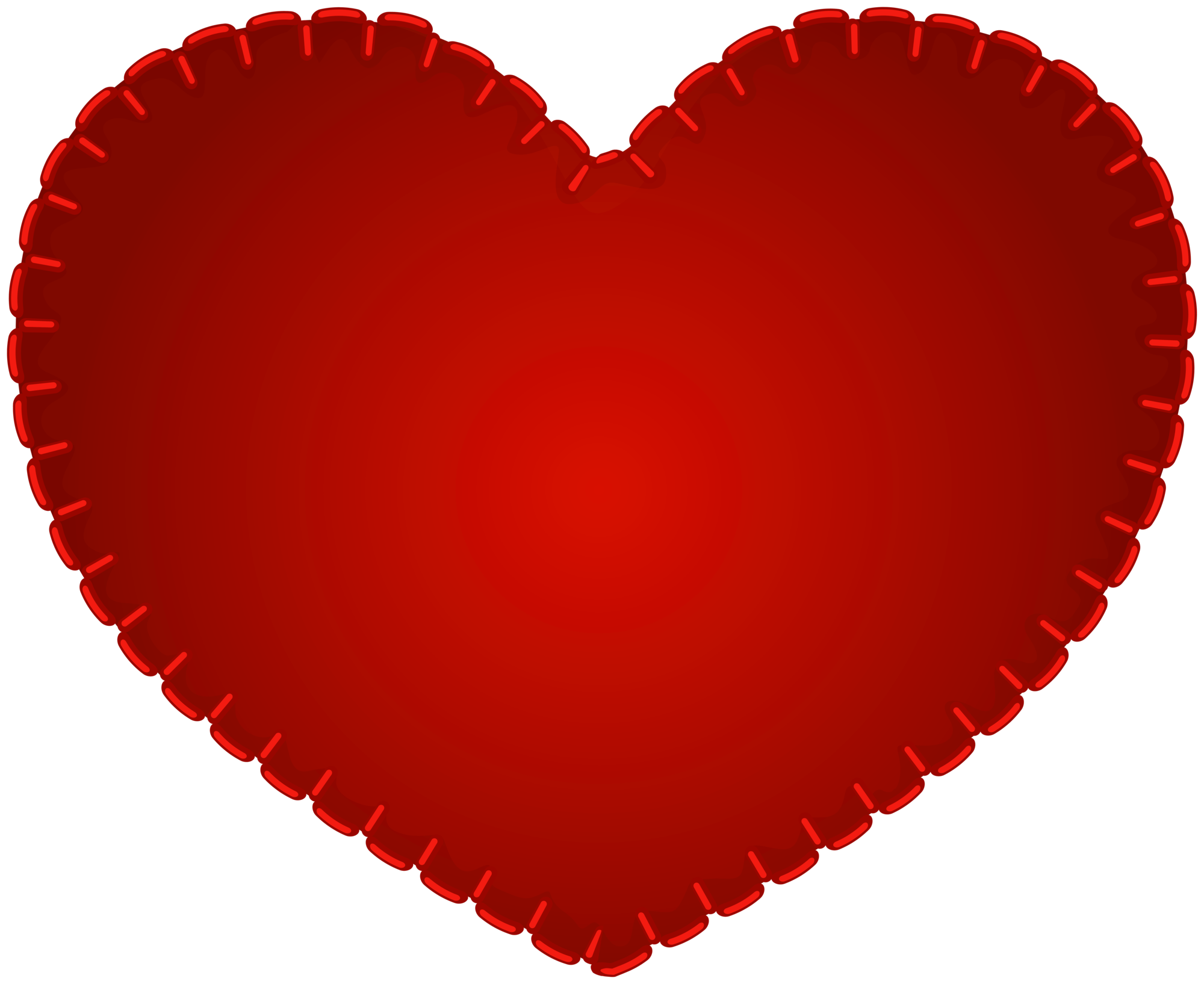 Red Heart Sewing Style PNG Clipart