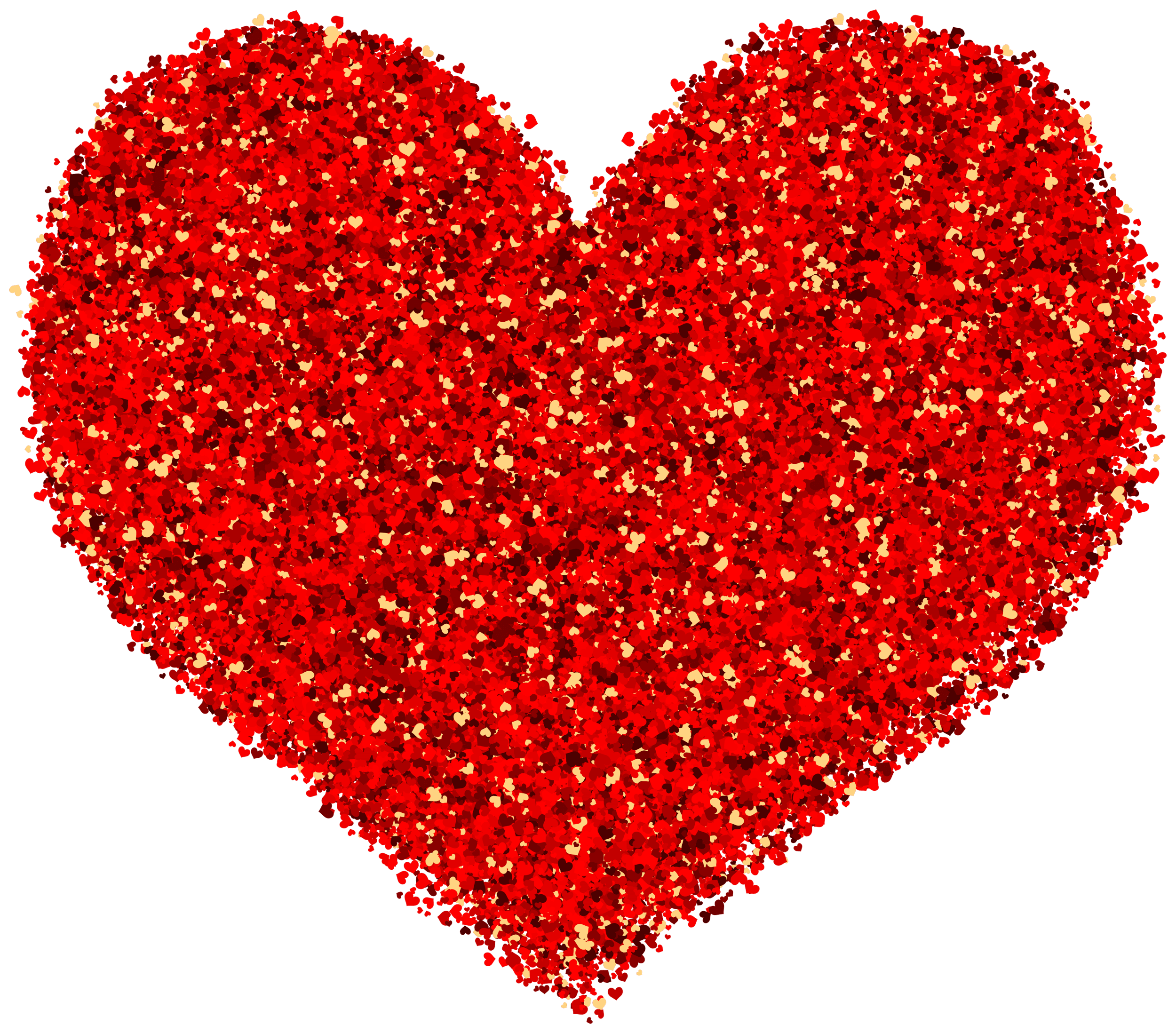 Decorative Red Heart Transparent Image