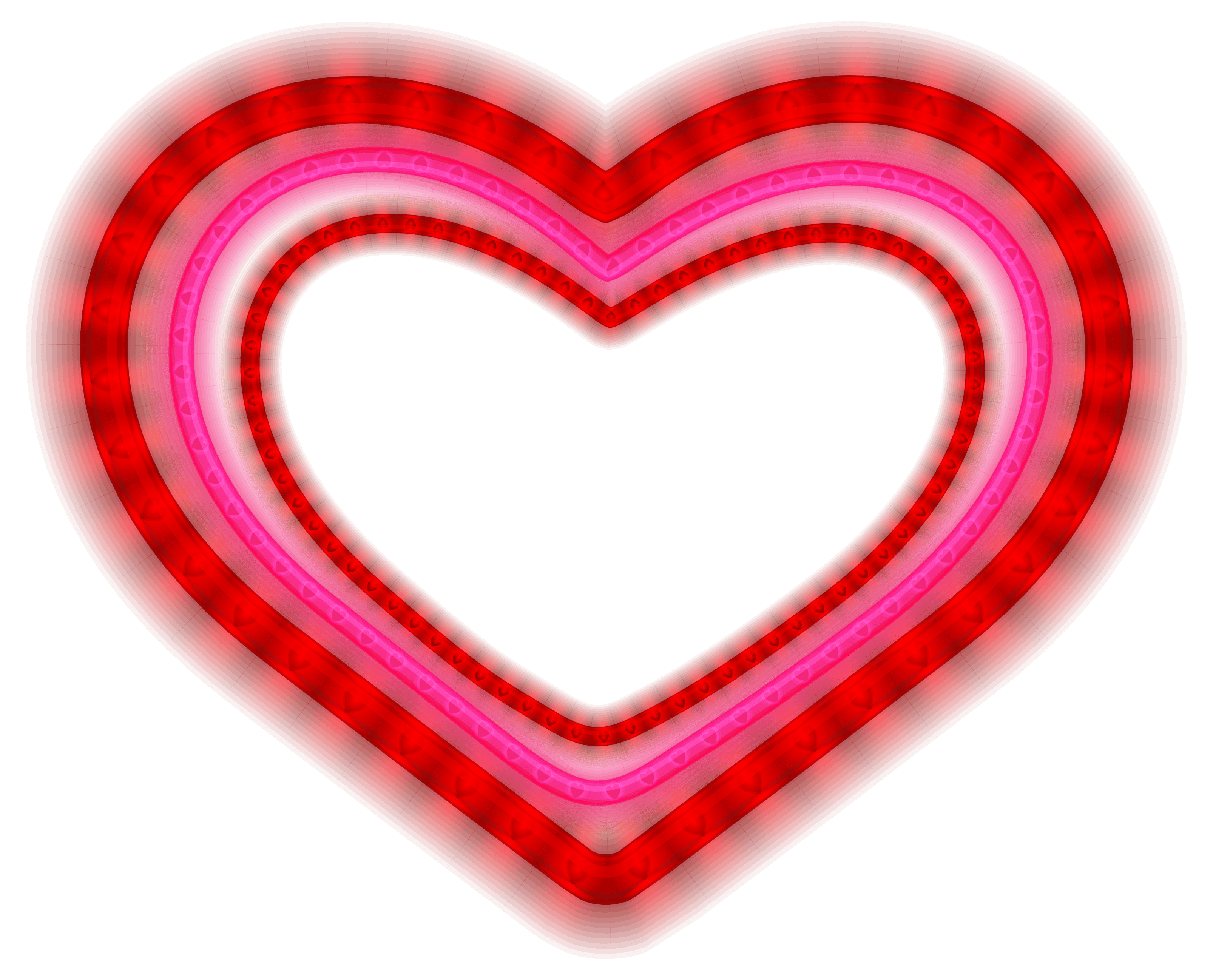 Shining Heart PNG Clipart Image