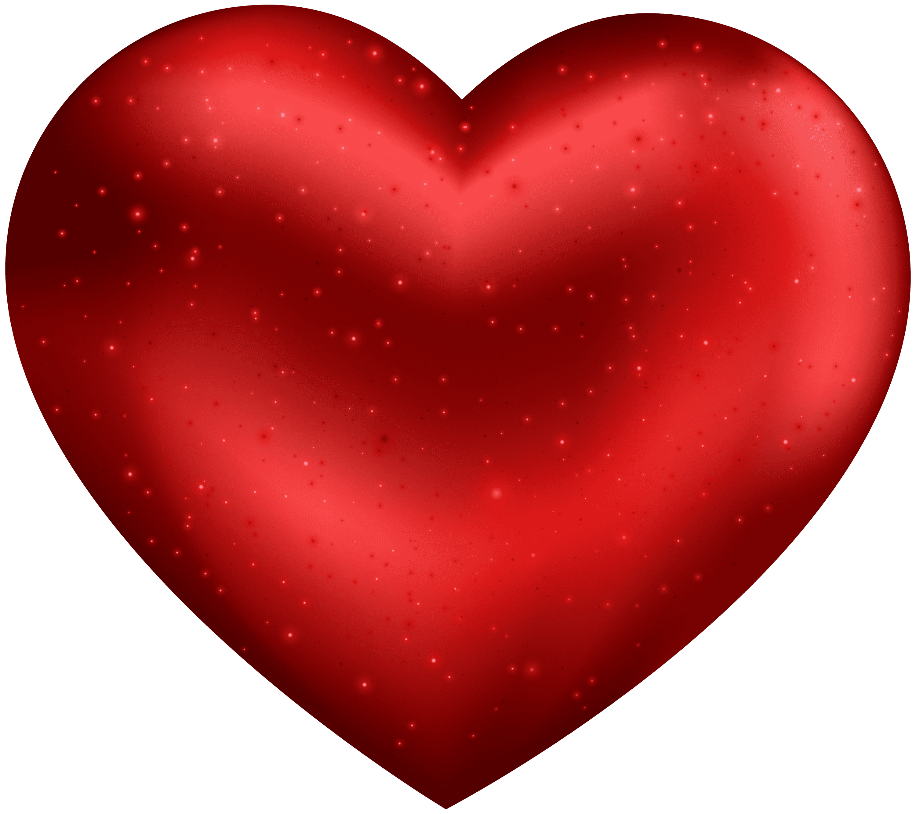 Deap Red Heart Transparent Clipart