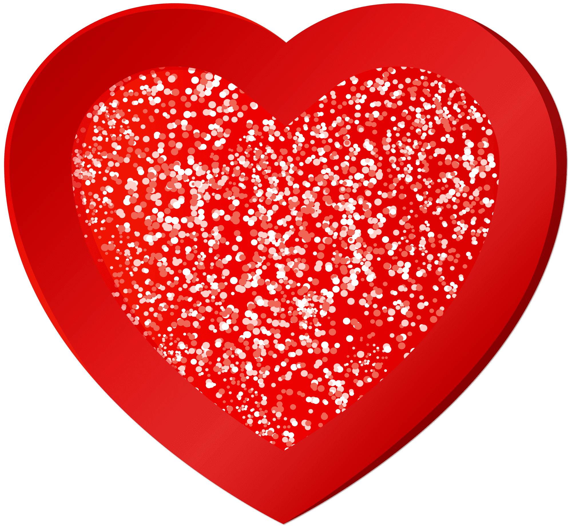Red Heart Decorative Clipart