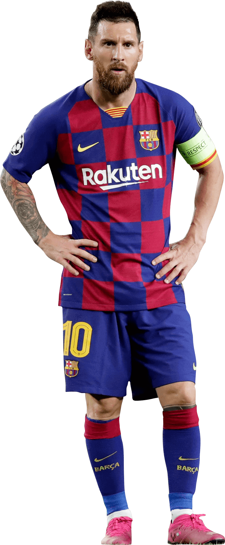 FC Barcelona number 10 Forward Messi Png