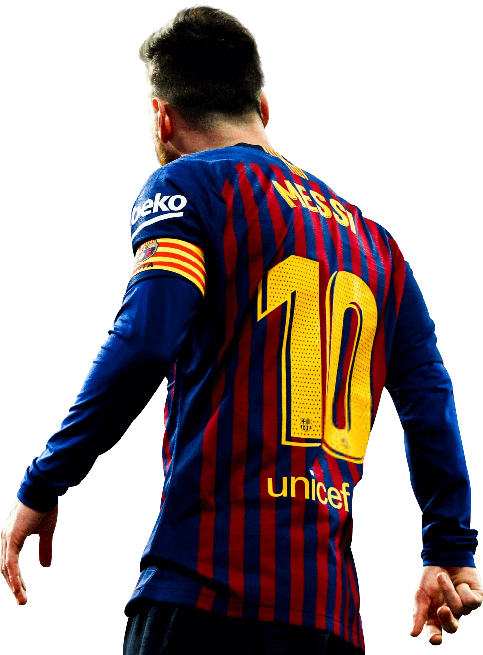 Lionel Messi Captain Barcelona Image Png