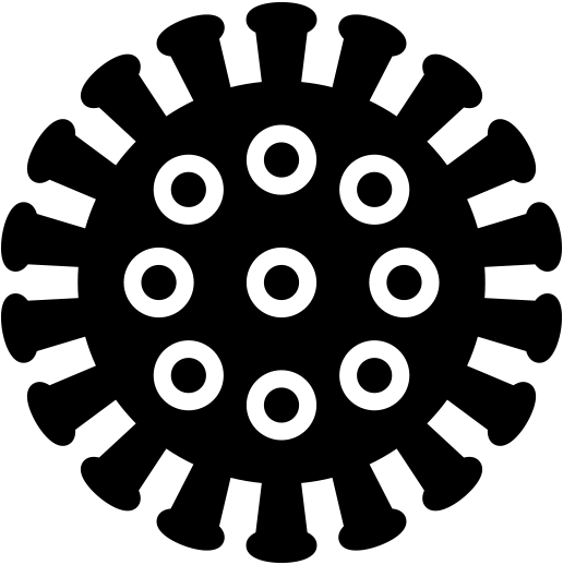 covid19 corona virus black logo Png 37