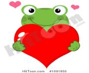frog clipart 1091855 green frog holding a red valentine heart by hit pfbWkR clipart