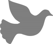 Grey love dove clip art at clker vector clip art
