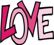 word clipart love text