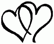 Wedding hearts clipart black and white free