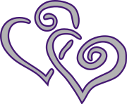 entwined hearts clipart http www clker com clipart purple silver X4sTTy clipart
