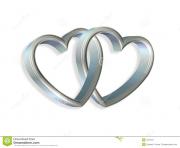 linked hearts clipart silver blue hearts linked 3d cfUUrz clipart