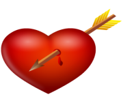 arrow and heart icon