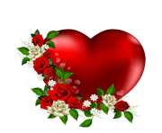 heart png with flowers love heart image clipart