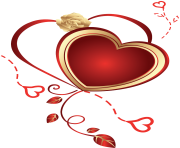 Heart with Rose png Clipart
