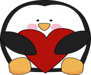 valentines day penguin clip art png
