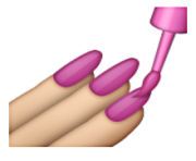 ios emoji nail polish