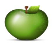 ios emoji green apple