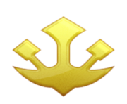 ios emoji trident emblem