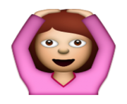 ios emoji face with ok gesture