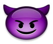 ios emoji smiling face with horns