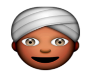 ios emoji man with turban
