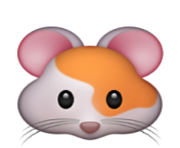 ios emoji hamster face