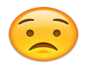 ios emoji worried face
