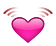 ios emoji beating heart