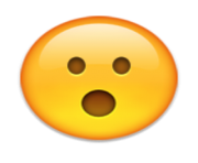 ios emoji face with open mouth