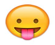 ios emoji face with stuck out tongue