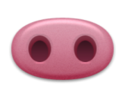 ios emoji pig nose
