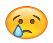 ios emoji crying face